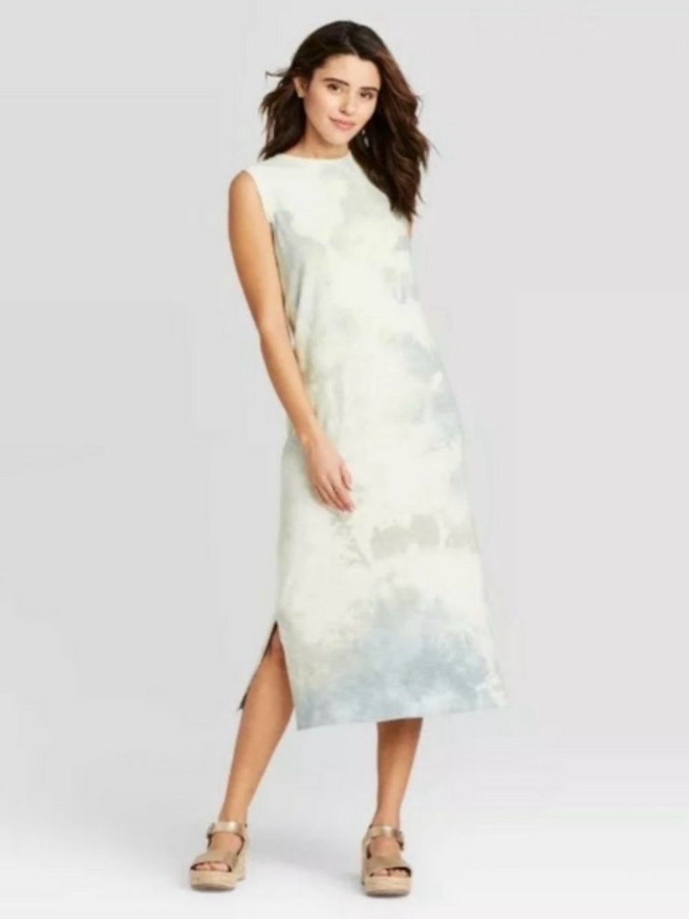 Universal Thread Sleeveless Tie Dye Midi Dress